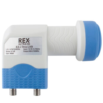 Sat LNB Universal Twin REX 0.1dB 2 connection 2x receiver subscriber Full HD TV 3D Digital Satellite LNB