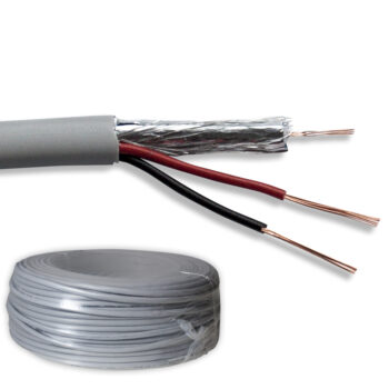 CCTV combo cable 50 meter video power combo cable 0.22 mm 2+1 50m for surveillance camera copper for AHD HD SDI CVI TVI analog camera